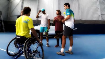 Rafael Nadal and Daniel Caverzaschi recorded the new video for KIA.