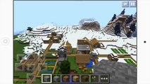 ICE SPIKES VILLAGE SEED!! Minecraft Pocket Edition