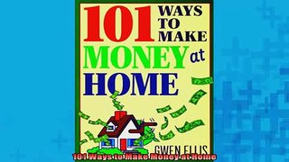 READ book  101 Ways to Make Money at Home Free Online