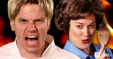 Gordon Ramsay vs Julia Child. Epic Rap Battles of History - Season 5
