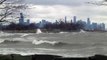 Raw footage: Lake Michigan waves - 45 mph winds - Nov. 29, 2011