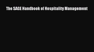 Read The SAGE Handbook of Hospitality Management Ebook Free