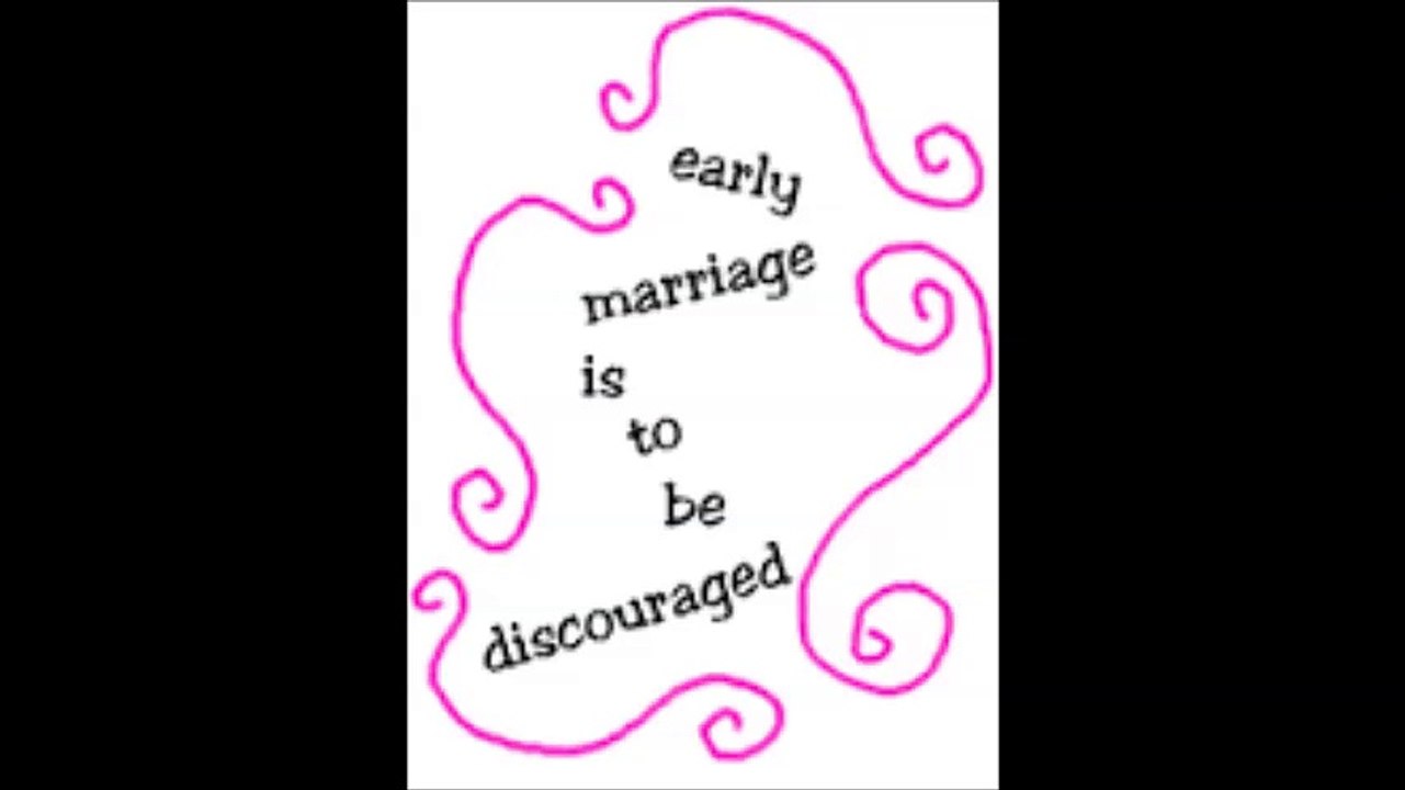 Sungi Message on Early Marriages