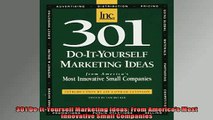 READ book  301 DoItYourself Marketing Ideas From Americas Most Innovative Small Companies Online Free