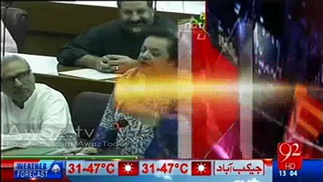 Baat karne den, naare lagaoge to jawab sunoge - Shireen Mazari to PML-N MNAs - Ayaz Sadiq couldnt control his laugh