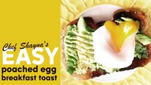 Easy poached egg breakfast toast recipe