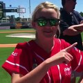 Jamie Lynn Interview at Baseball Game