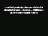 PDF Lean Six Sigma Project Execution Guide: The Integrated Enterprise Excellence (IEE) Process