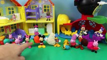 Play Doh Peppa Pig Surprise Egg with Mickey Mouse Daddy Pig Minnie Mouse Guessing Game