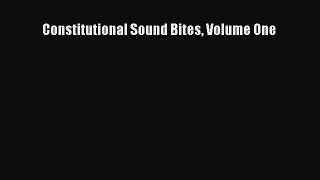 Download Book Constitutional Sound Bites Volume One E-Book Free