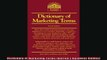 Popular book  Dictionary of Marketing Terms Barrons Business Guides