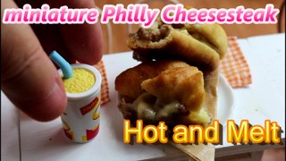 miniature philly Cheesesteak Cooking 　初めての味　フィリーチーズステーキ