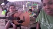 2 year old Rowan sings and plays Jar of Hears Guitar 29 ( momof4boys )