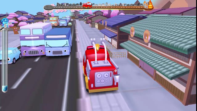 Пожарная машина.Пожарная машина тушит пожар.Мультики про пожарные машины.