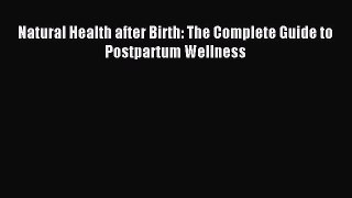 Read Natural Health after Birth: The Complete Guide to Postpartum Wellness PDF Free