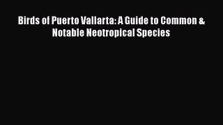 Read Books Birds of Puerto Vallarta: A Guide to Common & Notable Neotropical Species PDF Online