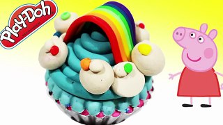 Play Doh   Peppa Pig Español Happy With Rainbow Cupcake Delicious Newly Created