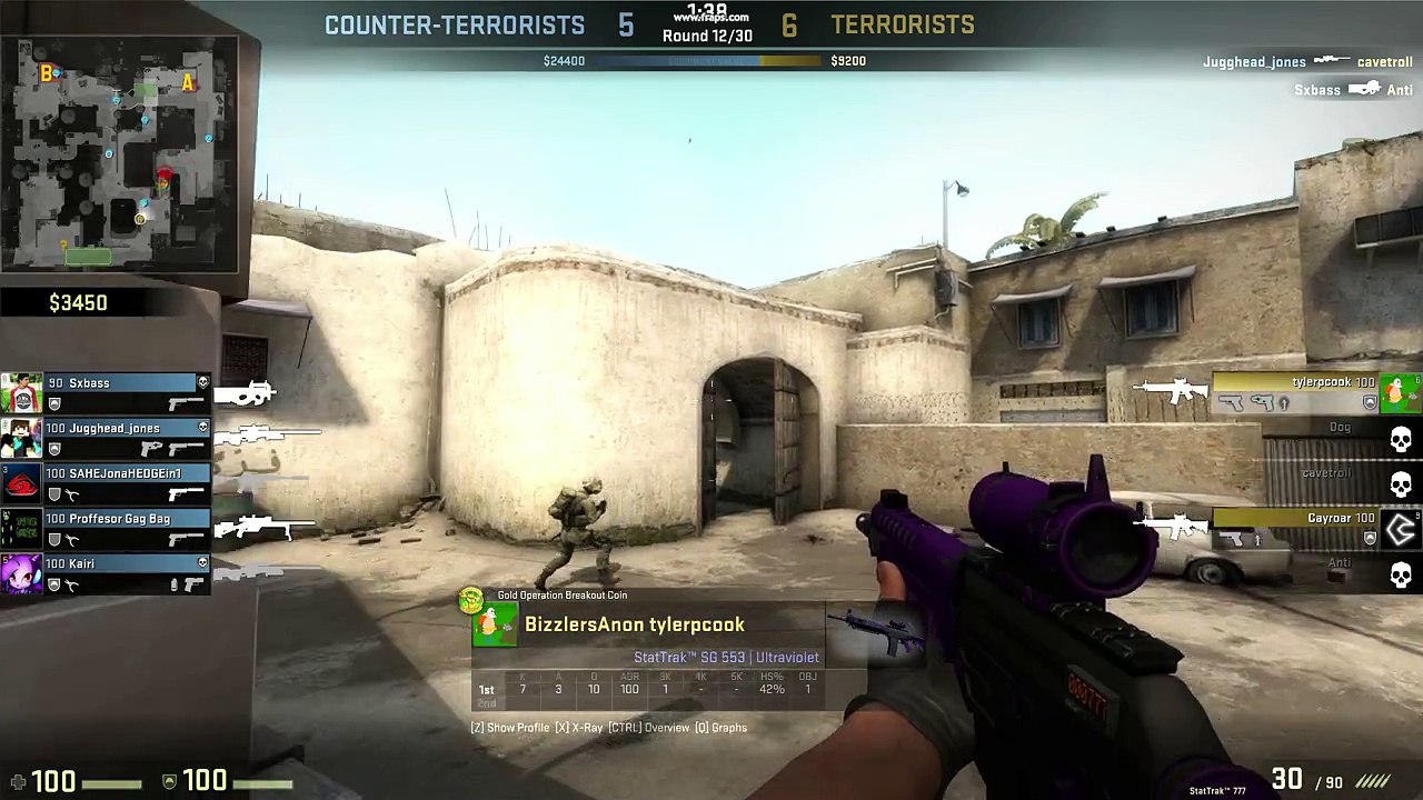 1v5 CLUTCH ACE Long A Doors Dust II SG 553 csgo 2014 08 22 02 03 35 27