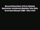 Download Microsoft Visual Basic 2010 for Windows Applications: Introductory (Available Titles