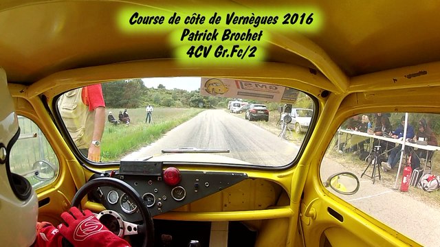 Course de côte de Vernègues 2016 Patrick Brochet 4CV Gr.Fc/2 1ère monte de course