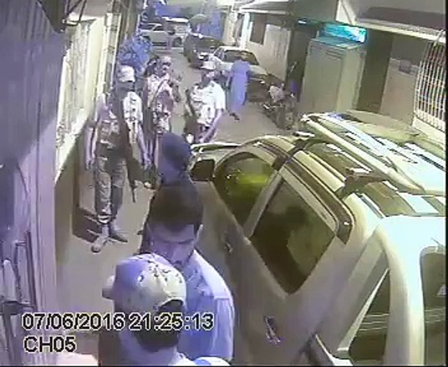 Rangers Raid Of Dr. Farooq sattar  House.  CCTV Footage 06/11/2016