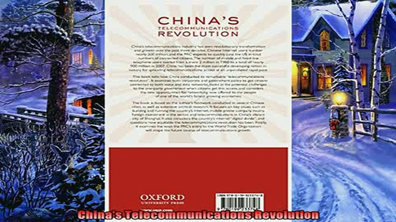 Read here Chinas Telecommunications Revolution