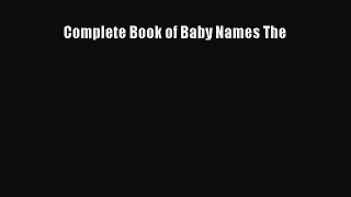 Read Complete Book of Baby Names The PDF Free