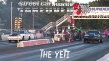 3000 HP TWIN TURBO MUSTANG GOES AIR BORN (Finish Line Shot)