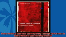 For you  Global Political Economy Contemporary Theories RIPE Series in Global Political Economy