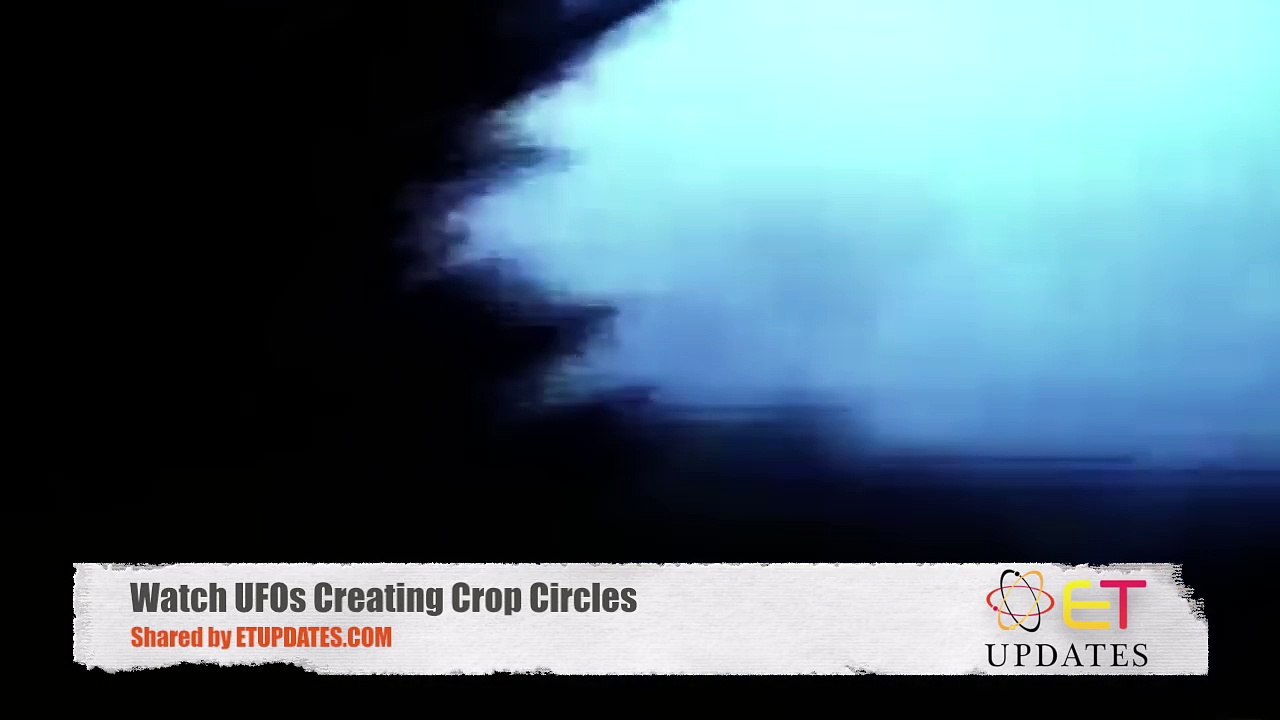 Watch UFOs Creating Crop Circles