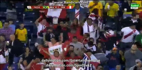 Raúl Ruidíaz Goal - Brazil 0-1 Peru Copa America
