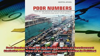 Popular book  Poor Numbers How We Are Misled by African Development Statistics and What to Do about It