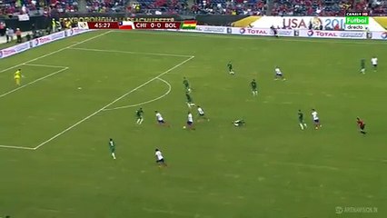 Arturo Vidal Super Goal HD - Chile 1-0 Bolivia USA 2016