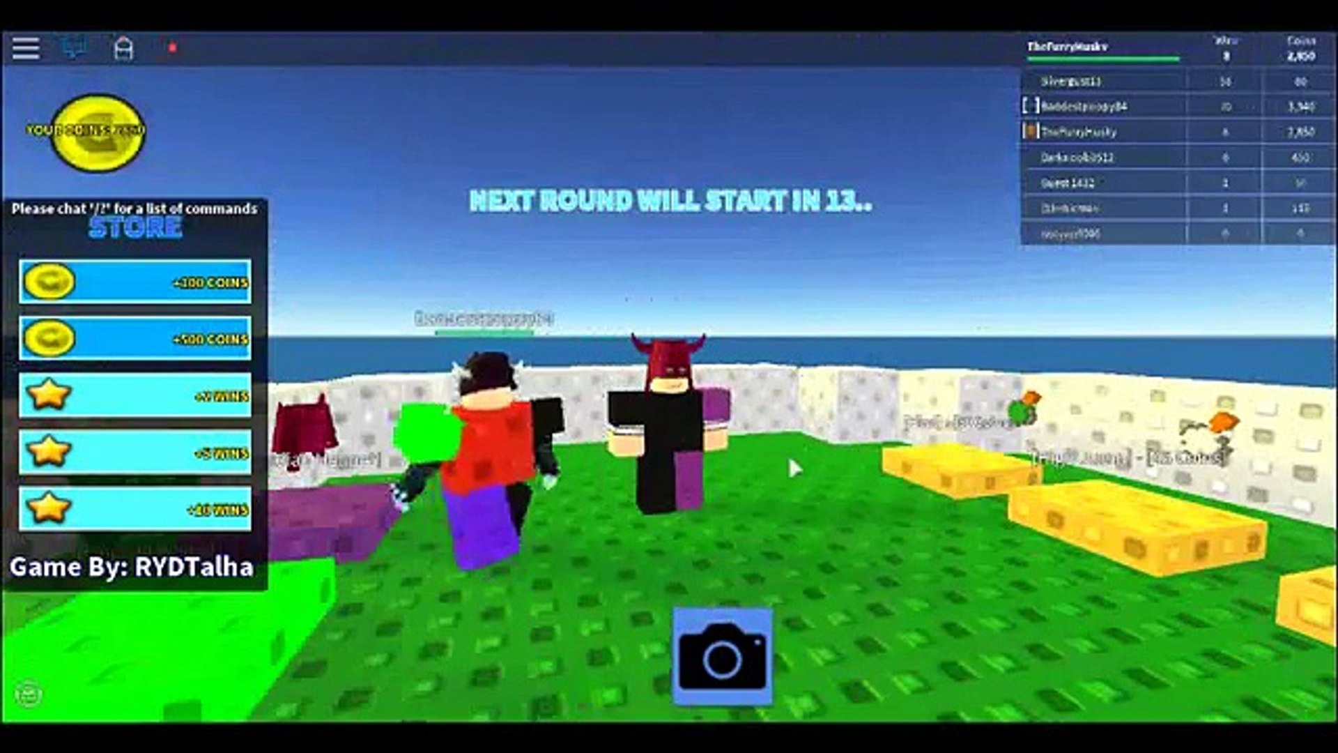 Roblox Sky Wars Let S Play 1 Wait Minecraft In Roblox Video - bed wars mega roblox