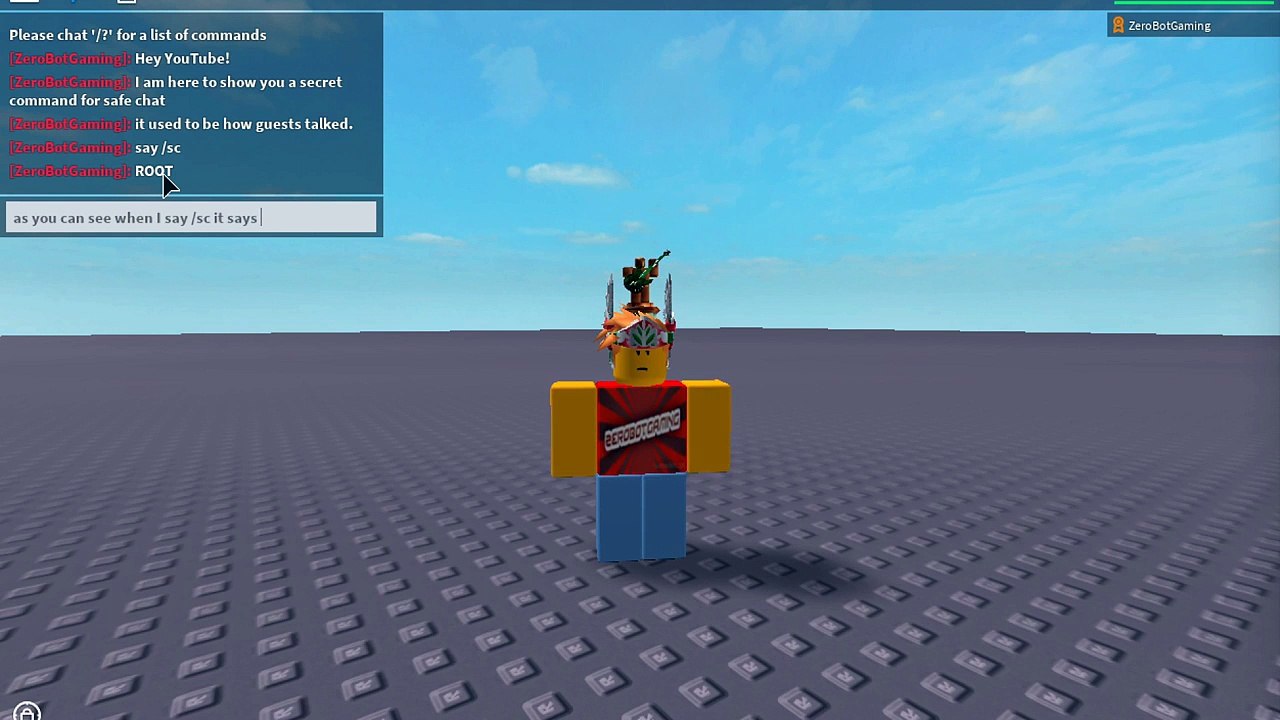 Roblox Safe Chat Off