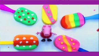 PLAY DOH PARTY! - With Peppa Pig Making Great Rainbow Ice Cream 2016