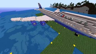 Minecraft Boeing 747-8 United 1:1