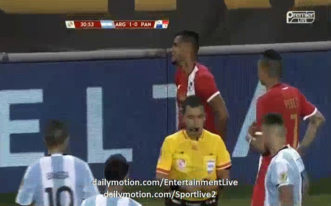 Aníbal Godoy Horror Foul In Nicolás Gaitán RED CARD - Argentina 1-0 Panama Copa America