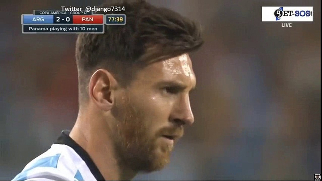 Leo Messi Free Kick Goal HD - Argentina 3-0 Panama 10.06.2016