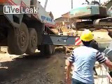 Crane fails who gets squashed-