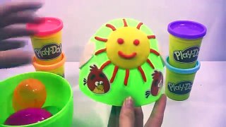 PLAY DOH SURPRISE!!  kinder surprise eggs peppa pig español, cars toys