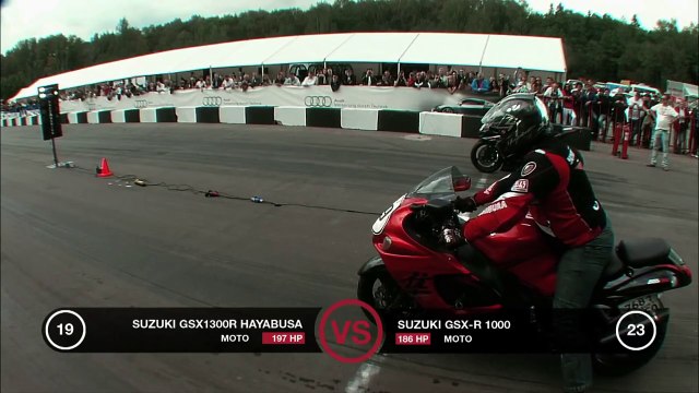 Suzuki GSX 1300R Hayabusa vs GSX R-1000 vs Nissan GT-R