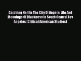 Read Catching Hell In The City Of Angels: Life And Meanings Of Blackness In South Central Los