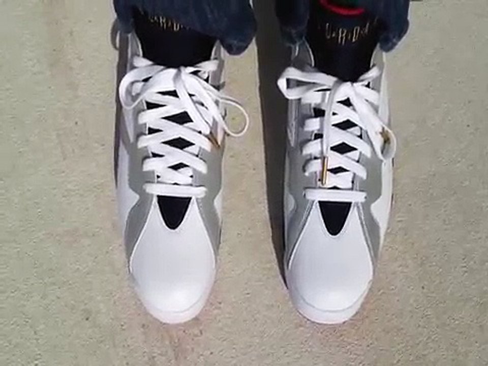 Air Jordan 7 VII Retro Olympic on feet