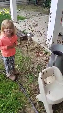 Boy Sweeps Hundreds of Cicadas Off Porch