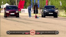 Jeep SRT-8 vs Ford Mustang vs Porsche 911 Turbo vs Porsche Cayenne vs BMW X6m