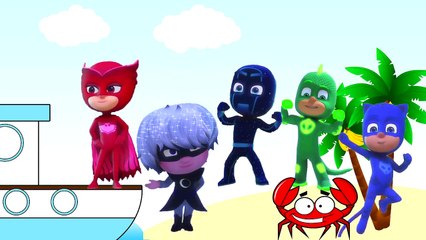 PJ Masks Sea Song based on Five Little Monkeys Nursery Rhyme