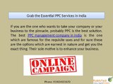 Grab the Essential PPC Services in India