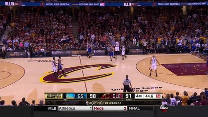 LeBron and Curry Have Words - Warriors vs Cavaliers G4 - Jun 10, 2016 - 2016 NBA Finals