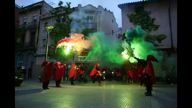 Correfoc Infantil Festa de la Primavera 2016 Diables Molins de Rei l`Agrupa
